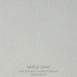 tynk gliniany drobnoziarnisty marmurowy simple gray